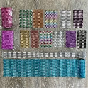 Multicolored Scrapbook Gems Bundle- 15 Pieces